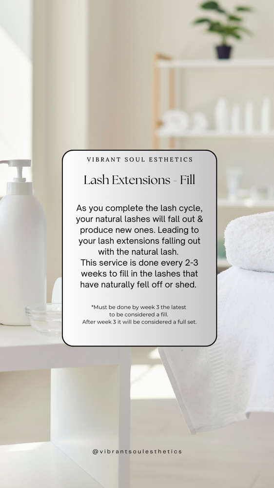 Lash Extensions (Fill)