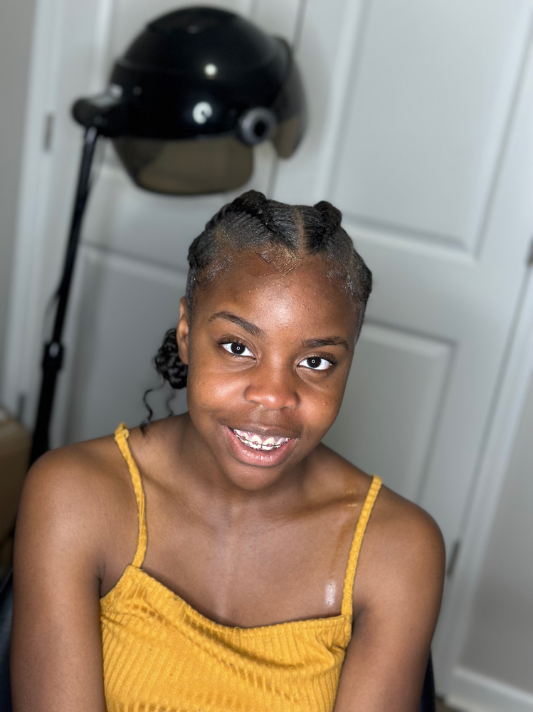 2 To 4 Feed In Cornrows