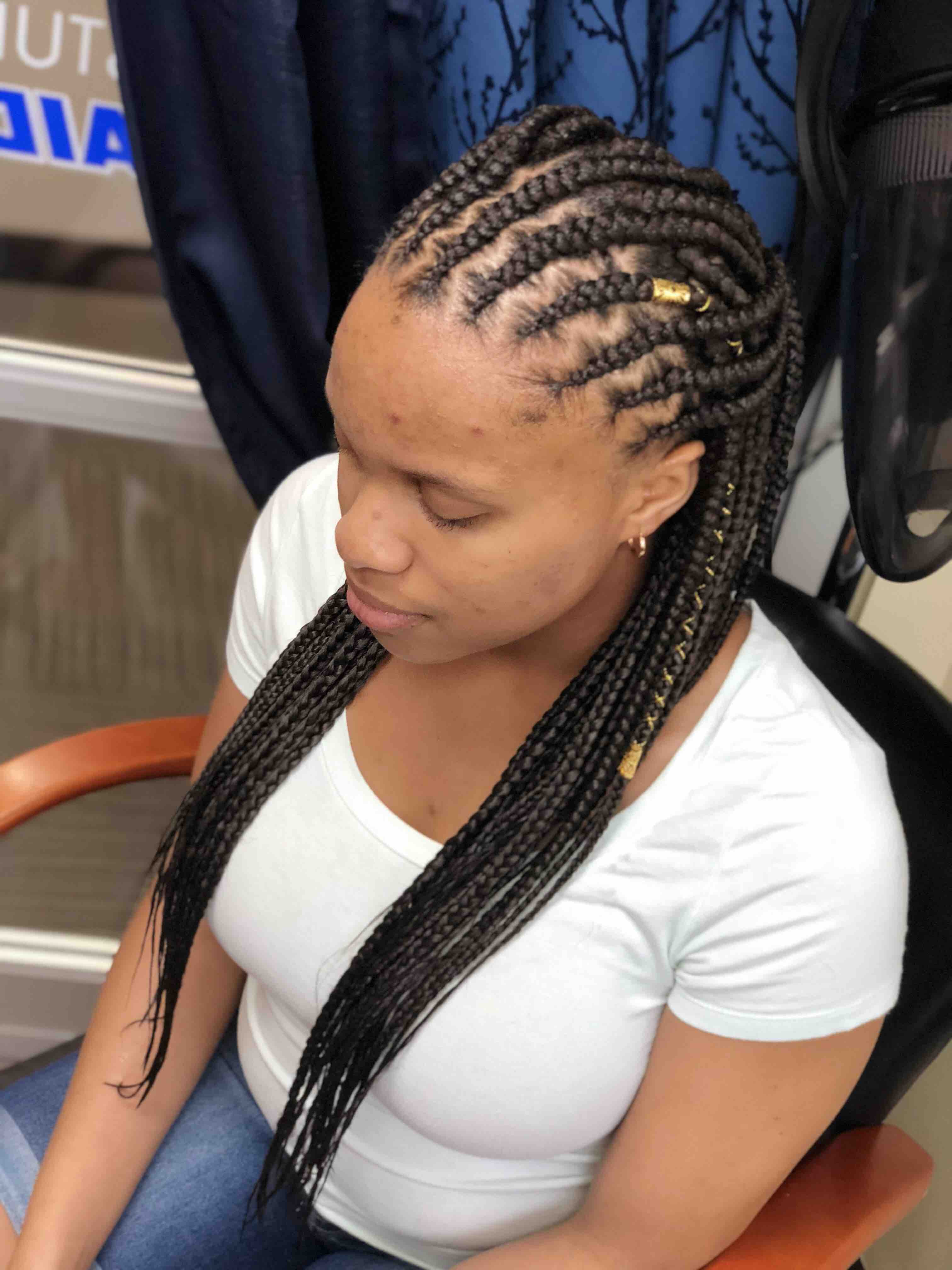 Halfcornrows& Boxbraids(Kids)medium