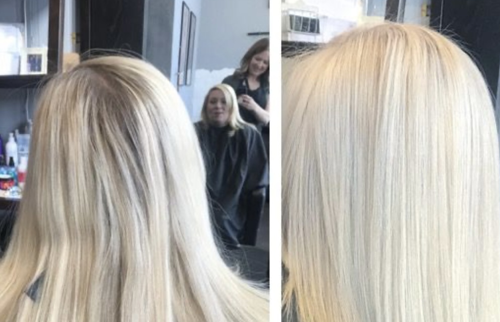 On Scalp Bleach Retouch