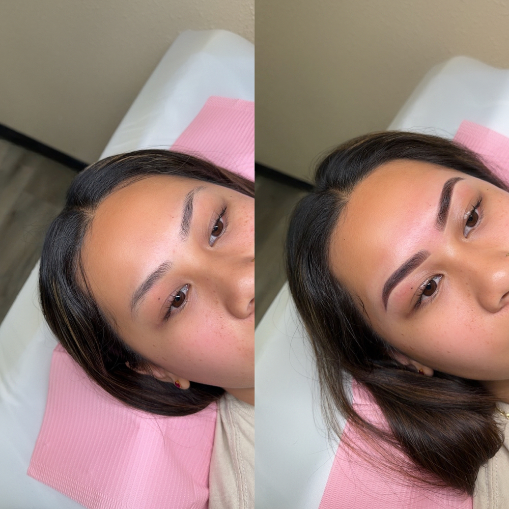 EYEBROW WAX + TINT at INVU Beauty Salon in Modesto, CA