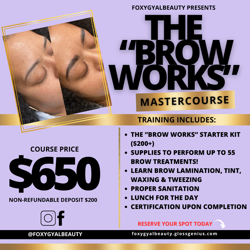 “THE BROW WORKS” Course