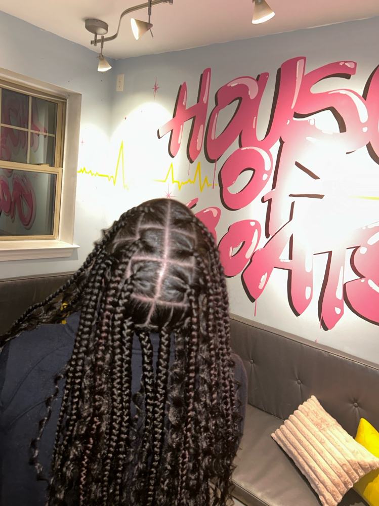 Large Knotless Braids