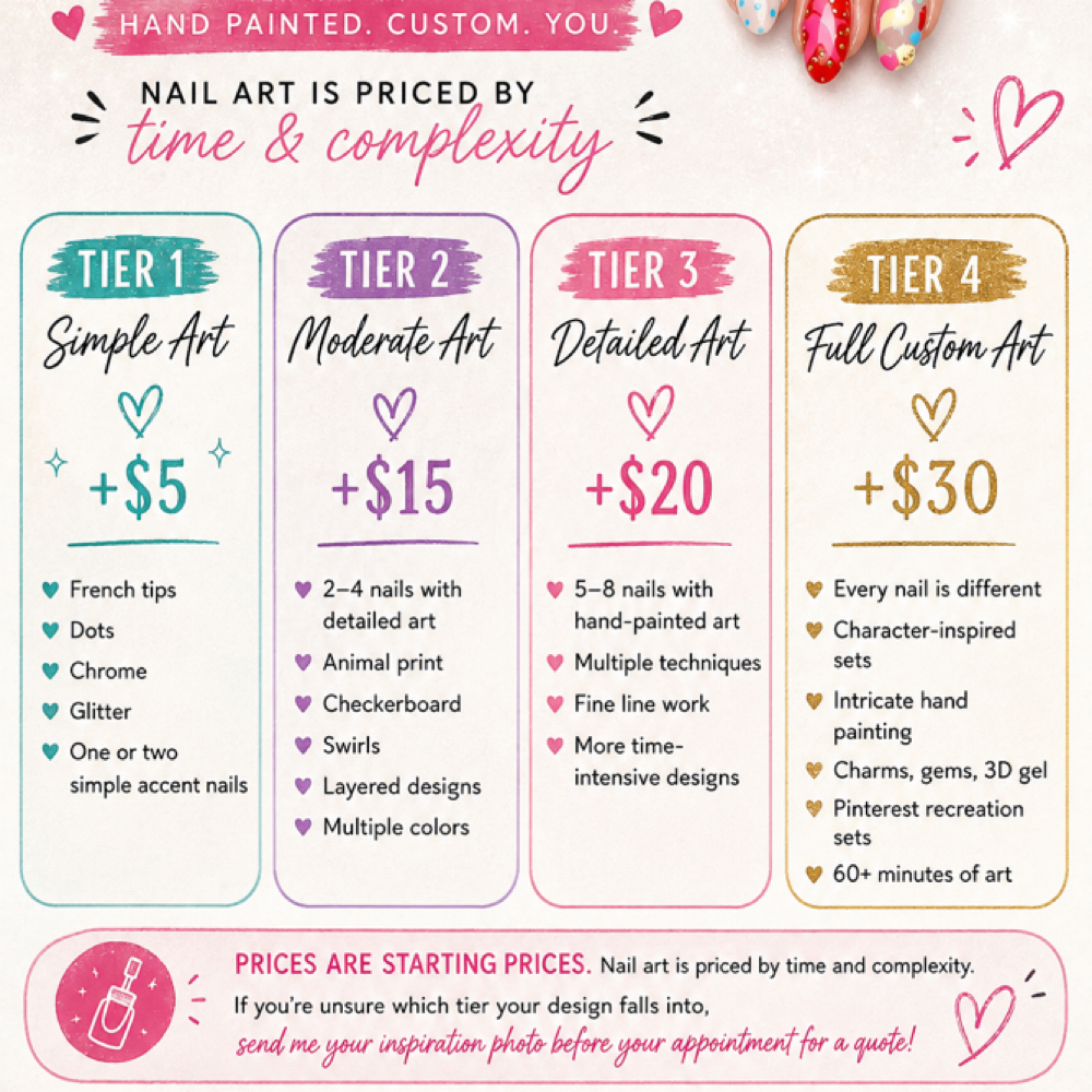 Nail Art Add-on at Bree@scissorhands Salon in Clinton, MO
