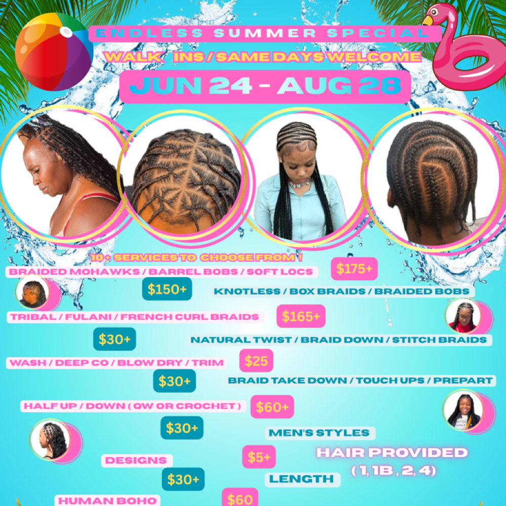 ✨ENDLESS SUMMER SPECIAL 🌺 at TheHairAllure in Indianapolis, IN