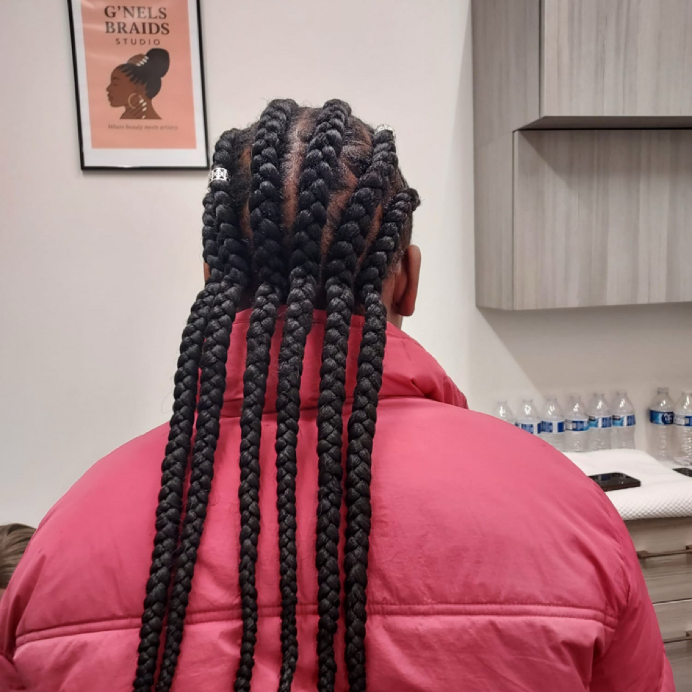 Jumbo Feed-In-Cornrows