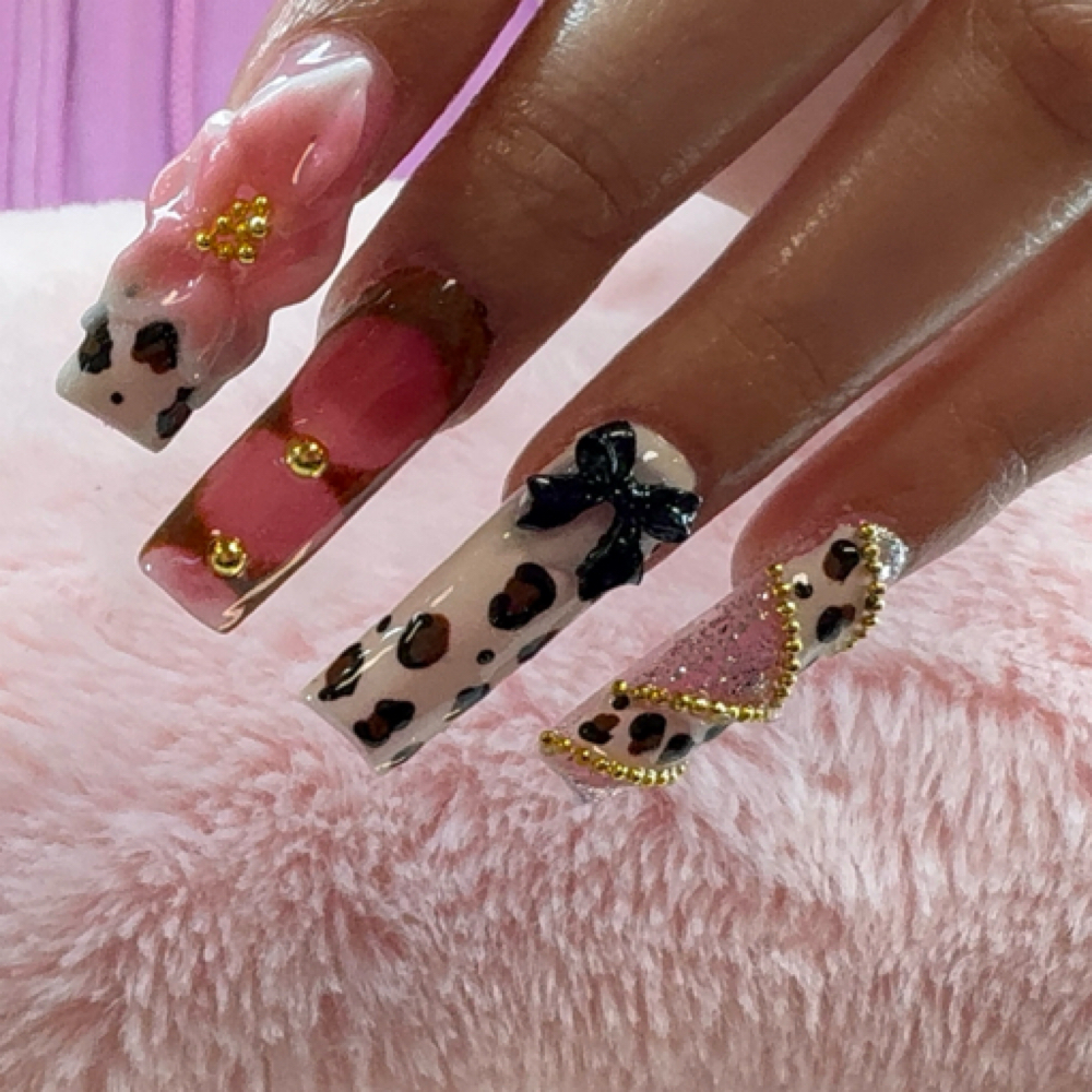 Polygel Long Full Set at INVU Beauty Salon in Modesto, CA