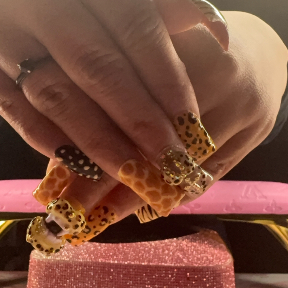 Polygel Long Full Set at INVU Beauty Salon in Modesto, CA