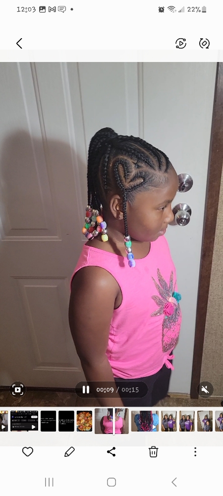 Kids Med/ Large Braids at Goddess Creations By Mika, LLC in Starkville, MS