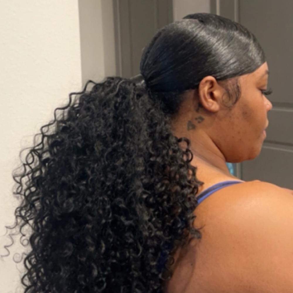Ponytail at Winter Samone Hair And Makeup Artistry in Charlotte, NC