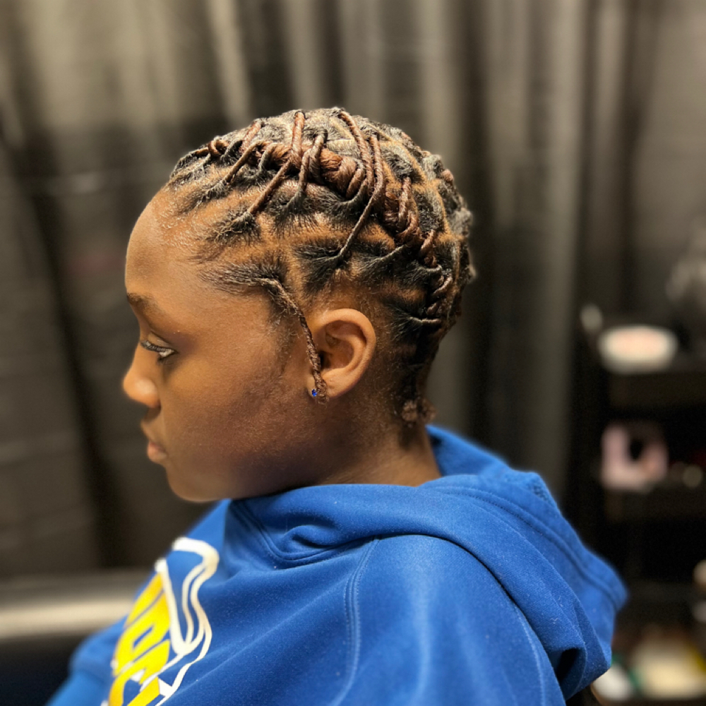 Kids 6-10 Loc Retwist/Simple Style at Elegance Redefined in Belden, MS