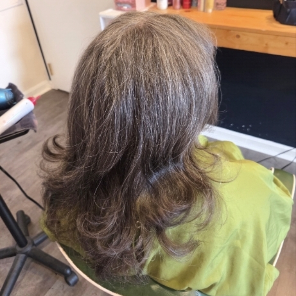 Dry cut at Beauty By Alexis in Louisville, KY