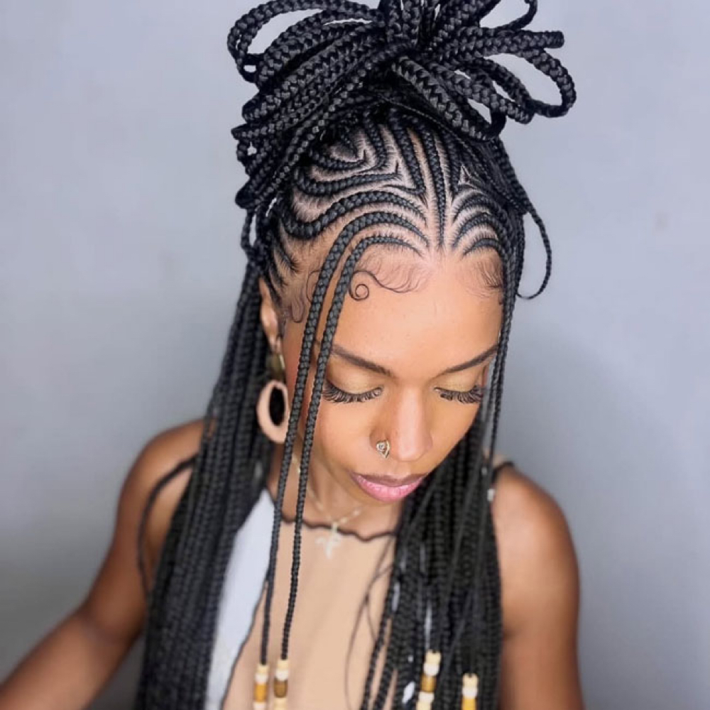 TRIBAL/FULANI BRAIDS at Bignon's Hair Braiding - Pavilion in CHARLOTTE, NC