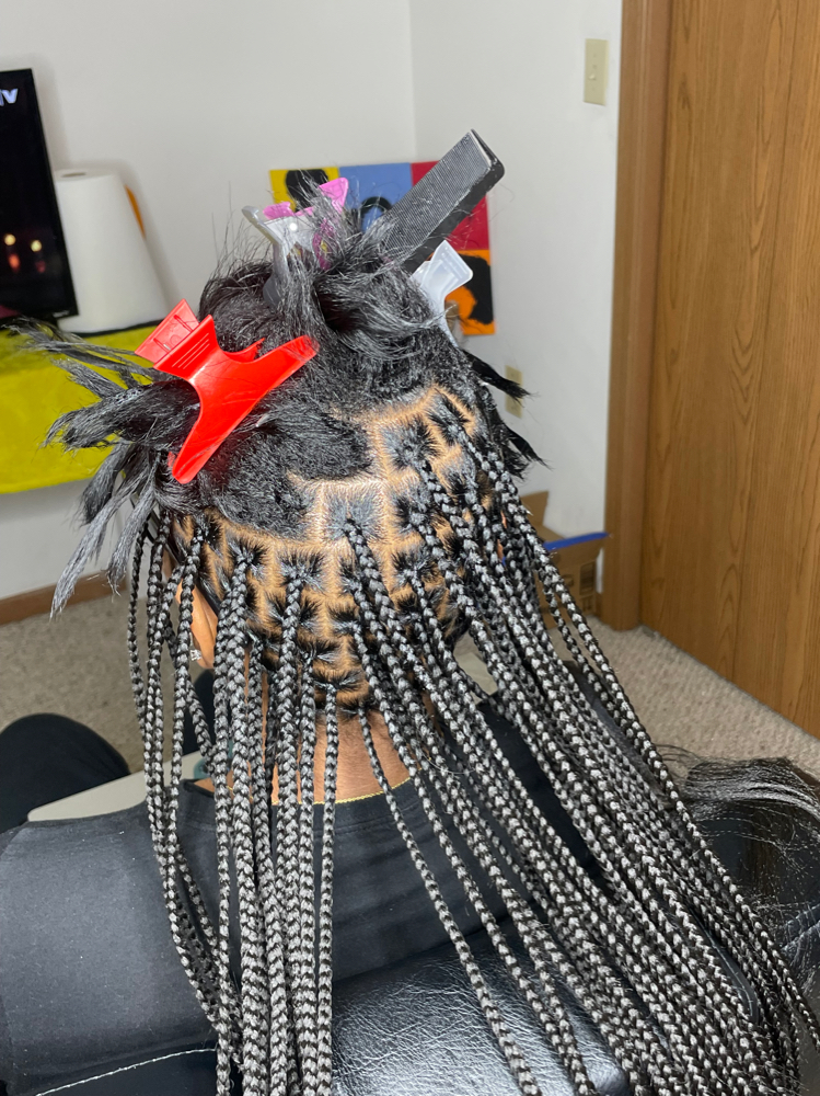 Extra Small Knotless Braids