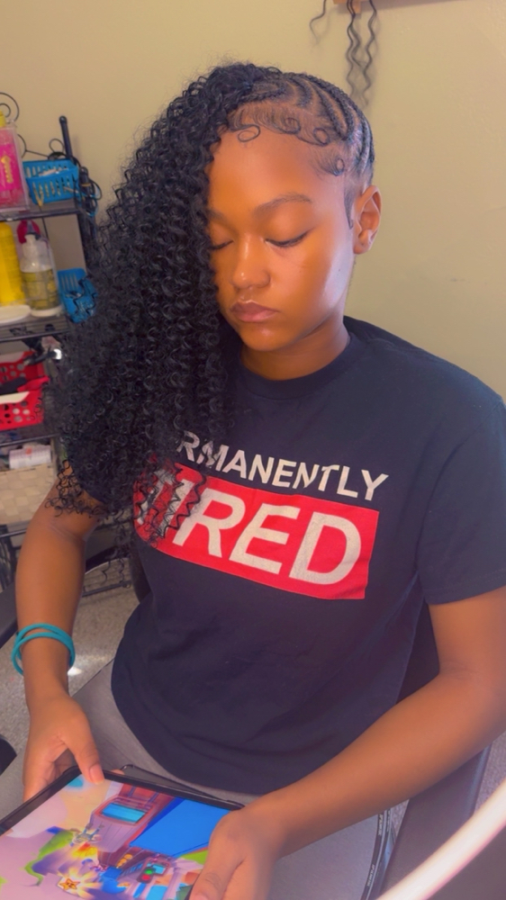 Teen Half Lemonade Half Sew In at Hair By Niecey in Milwaukee, WI