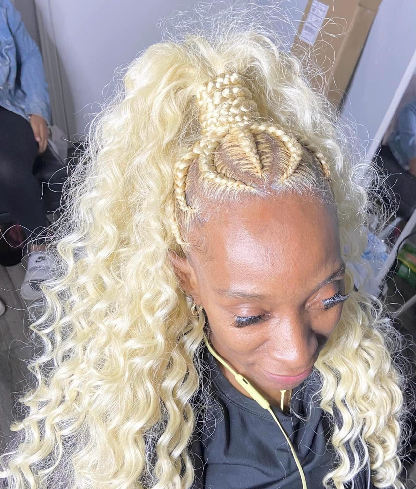 Half🆙 Half ⬇️quickweave(Braids)