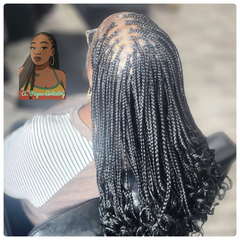 Smedium Traditional Box Braids at Tanya Chamberlain in Stockton, CA