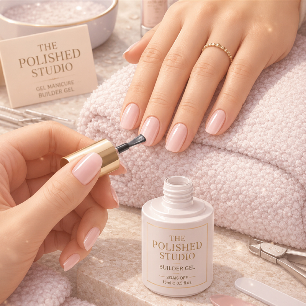 Gel Manicure + Builder Gel Overlay at The Polished Studio in Howell Township, NJ