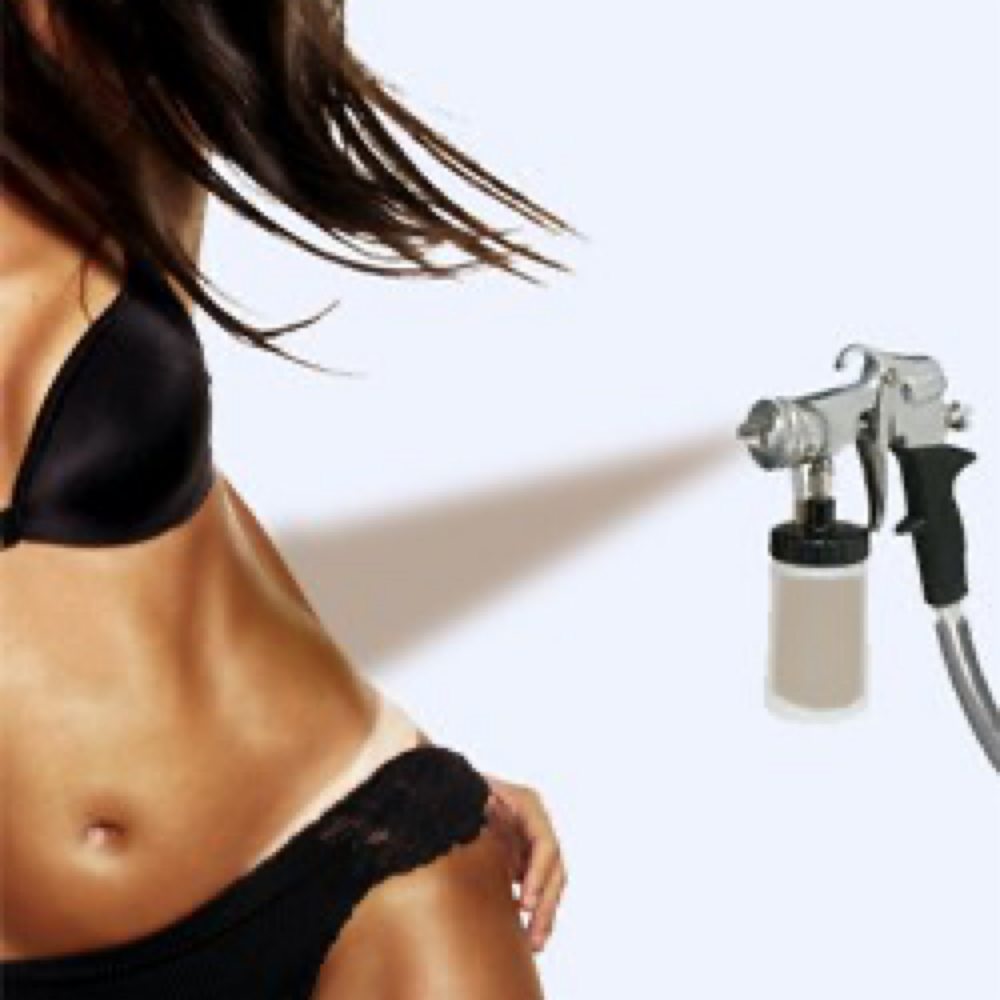 Airbrush tanning at Knot Just Hair by Carly in Centerville, OH