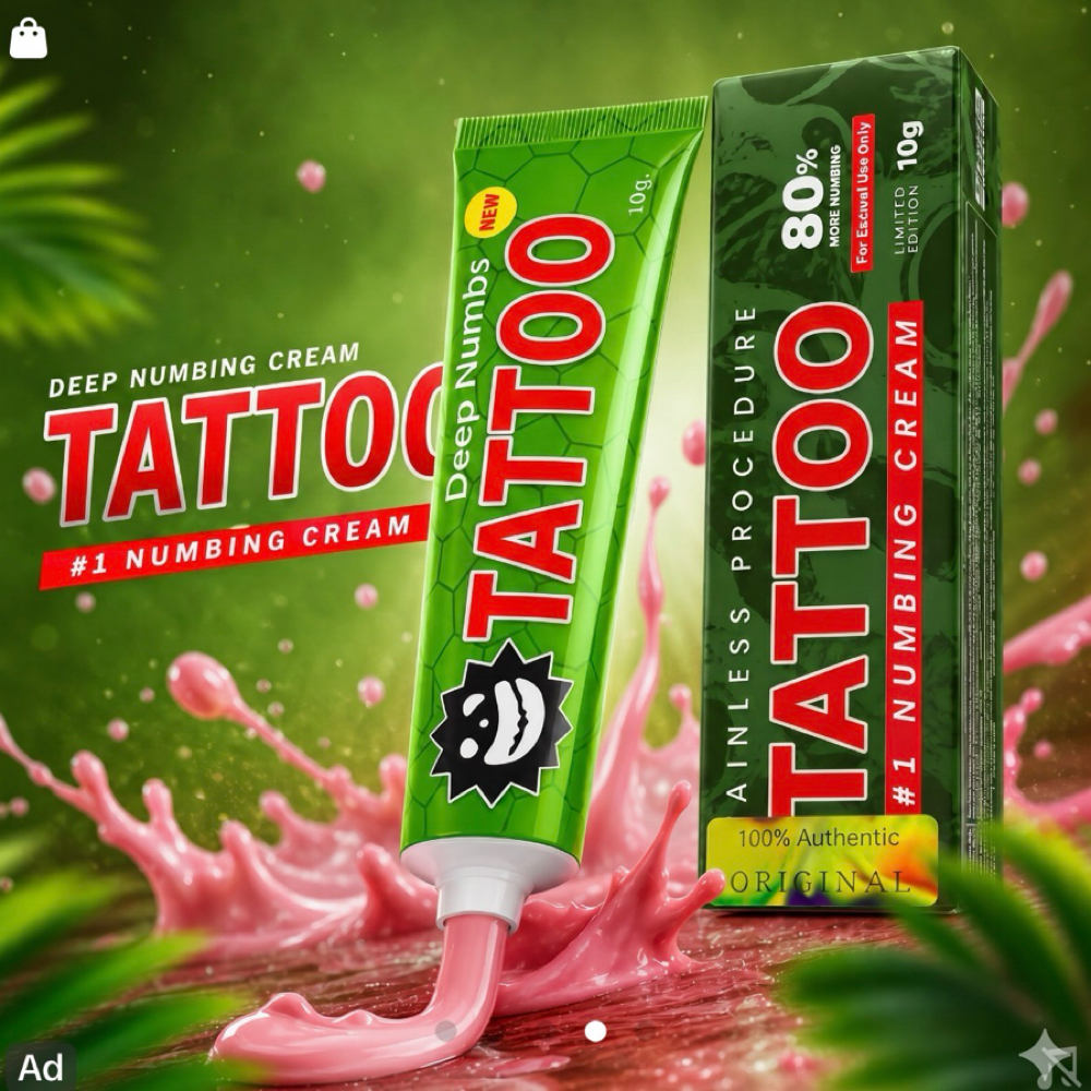 Numbing Cream at Tattoo Whitney Houston in Houston, TX