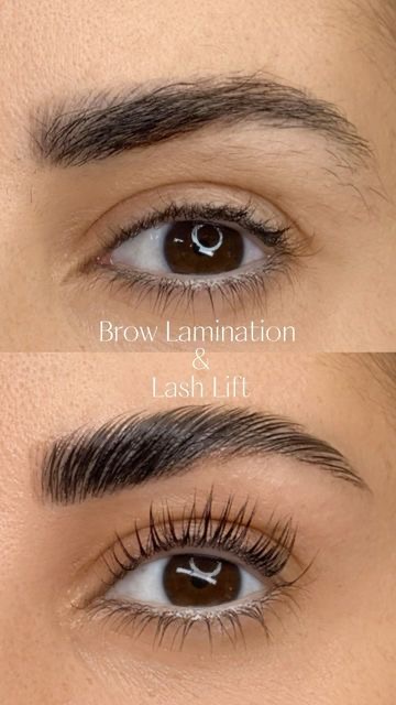 Brow Lamination And Lash Tint