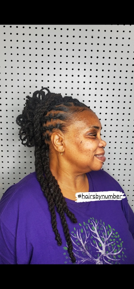 Loc Twists (Three/Four Strands)