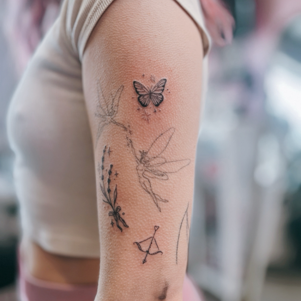 Small Flash Tattoo By Marie at Love Spell Cosmetic Tattoo & Beauty in Willow Grove, PA