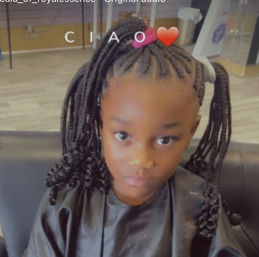 Kids Scalp Braids (added Extention)