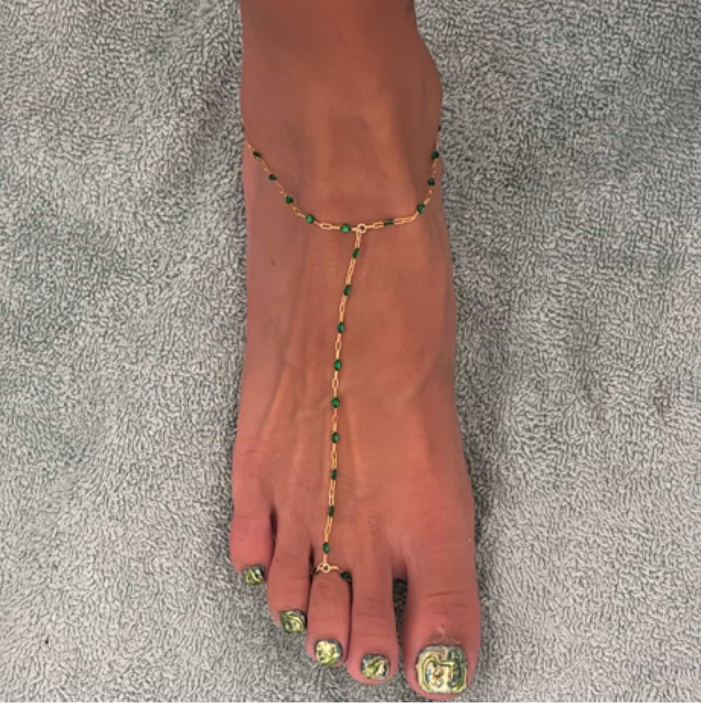 Foot Chain at Well Connected Permanent Jewelry in Fort Myers, FL