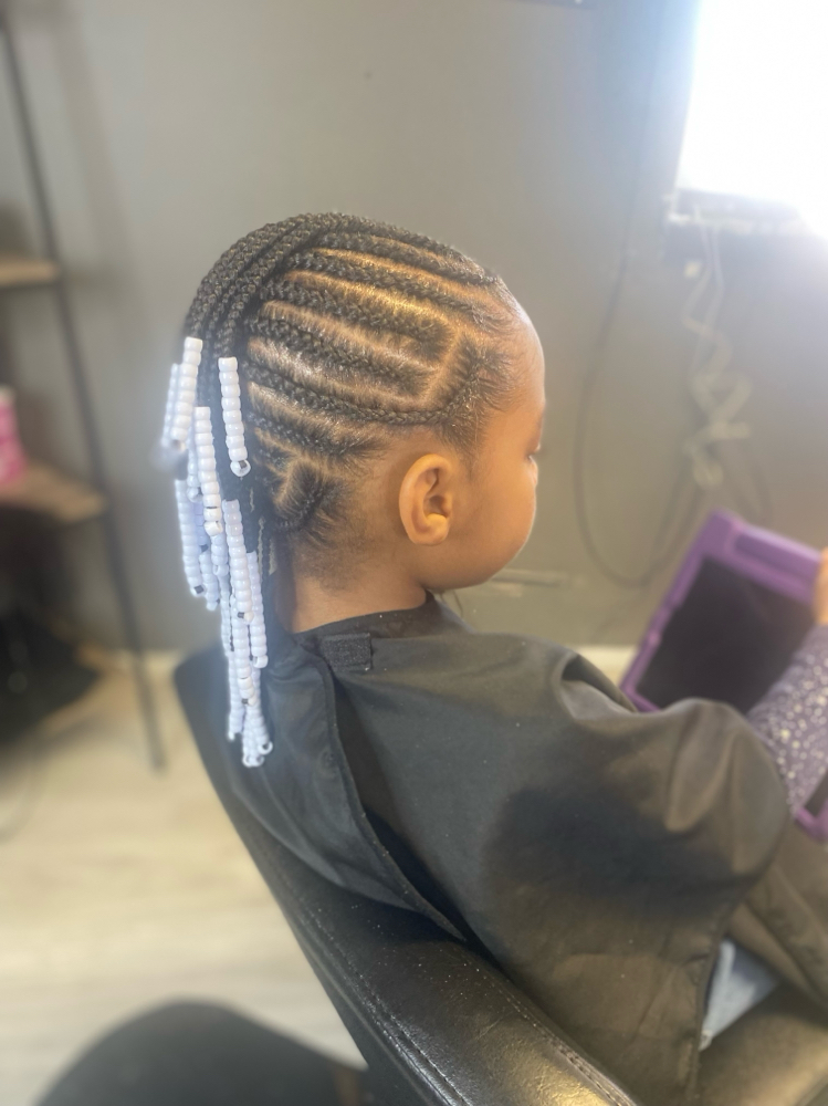 Kids Braids W/beads No Weave Added at IAmHair Beauty Studio in Buffalo, NY