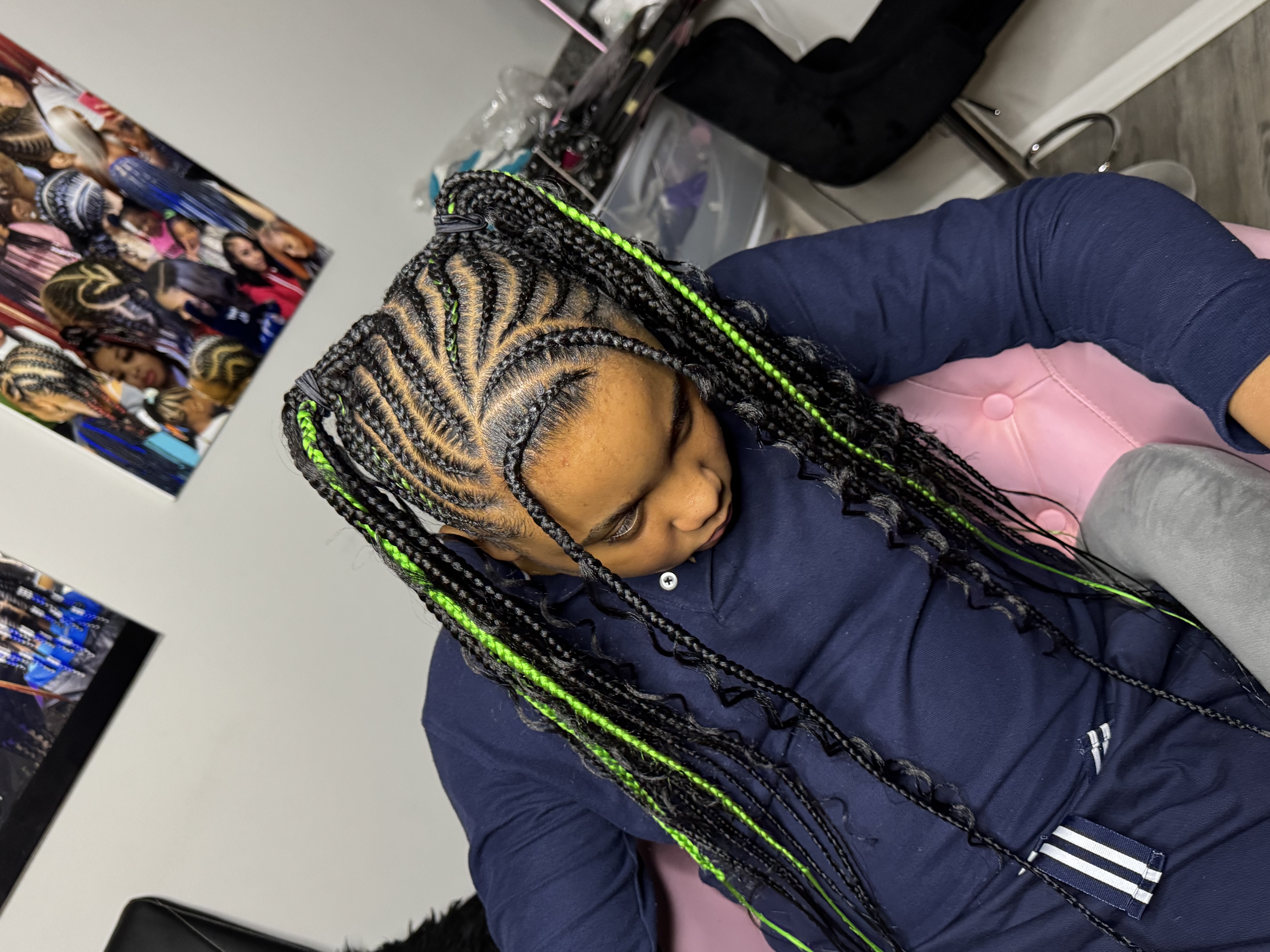 Double Braided Ponys at The TreJa Touch in Indianapolis, IN