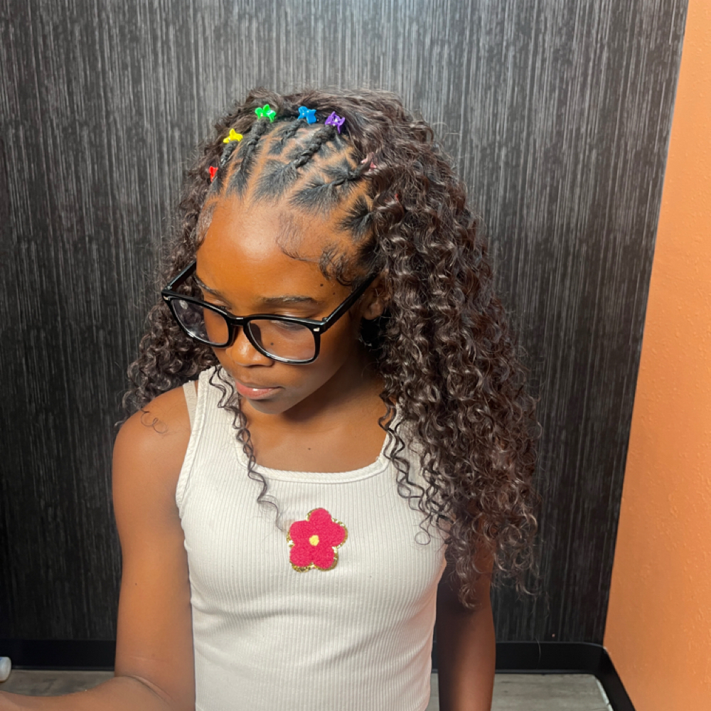 Fulani Quick Weave On Locs at Loccd by Tee in Arlington, TX