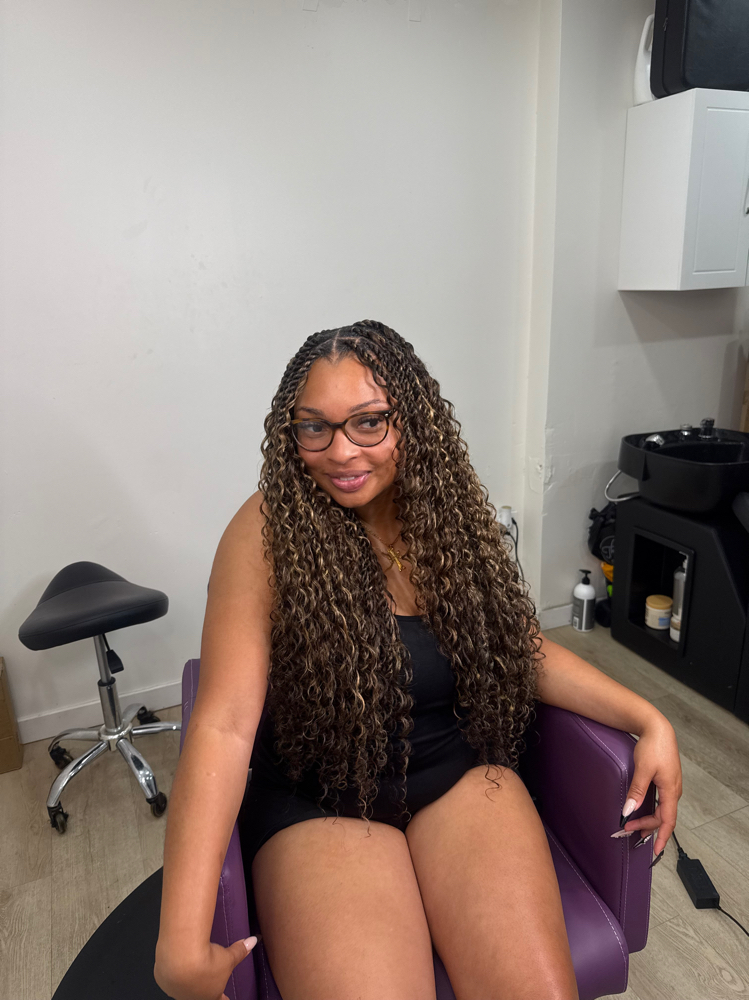 Smedium Island Twists mid Back at Tea's Hair Styling Box in Brooklyn, NY