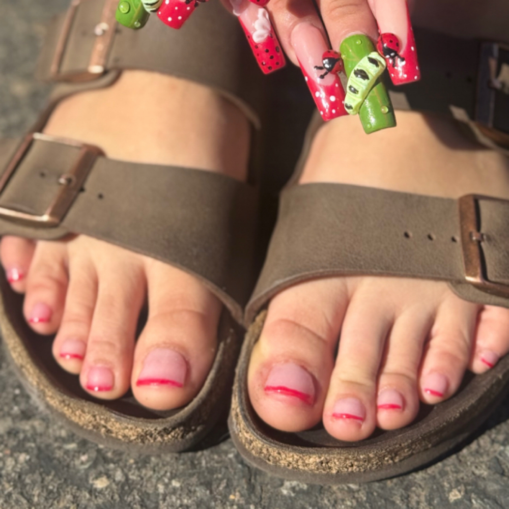 Acrylic Toes at Nailvana by Tatiana in Reno, NV