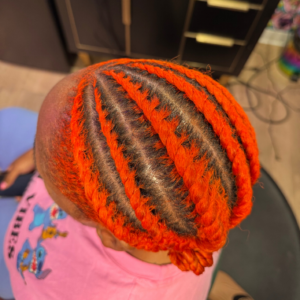Flat Twists at Bri The Hair Bender in Flower Mound, TX
