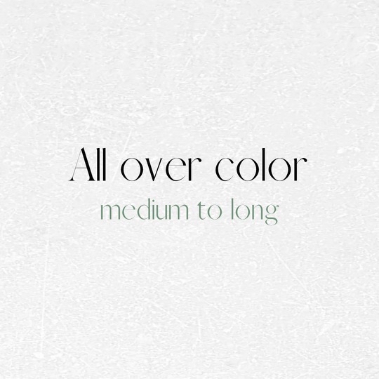 All-Over Color (Medium/Long Hair)