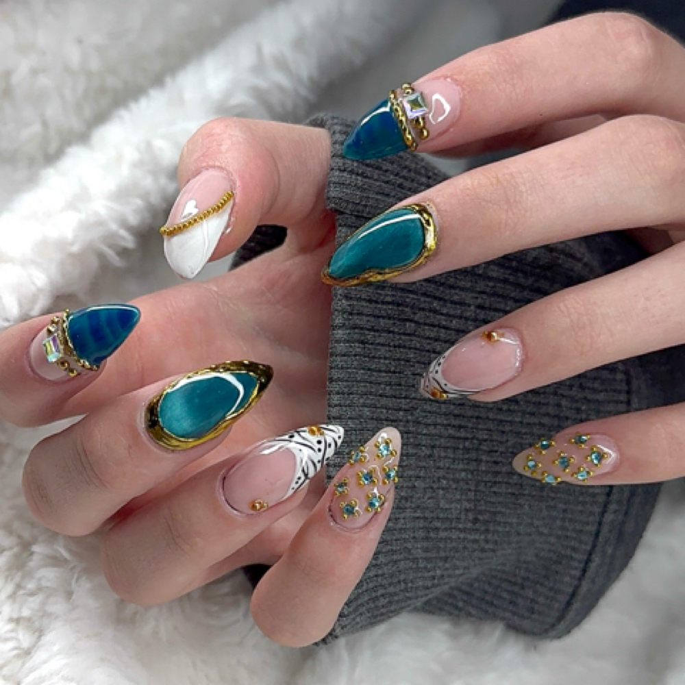 Long Acrylic Full Set at Waxed & Inked Beauty in Post falls, ID
