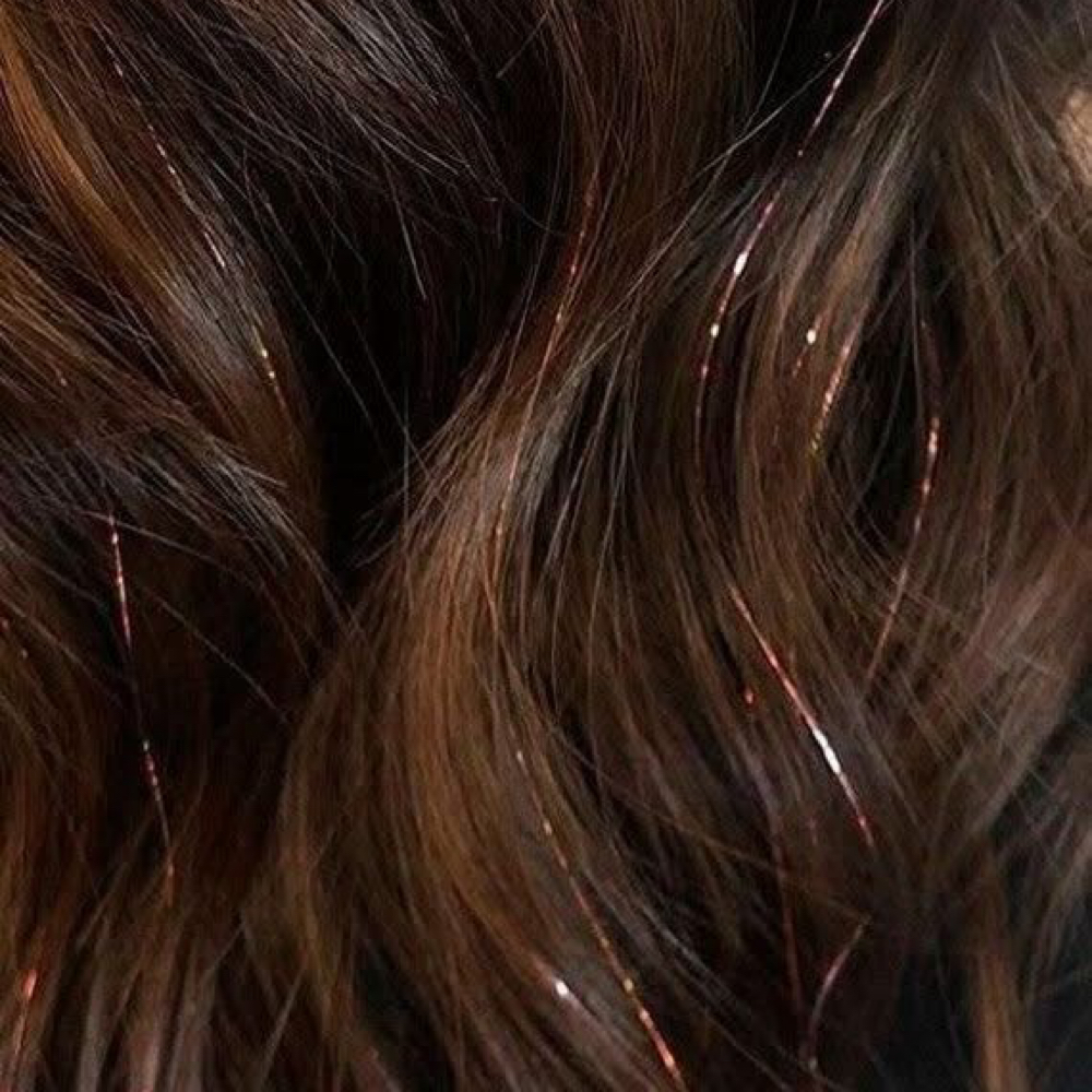 Hair Tinsel at Canvas Boutique Salon in Spartanburg, SC