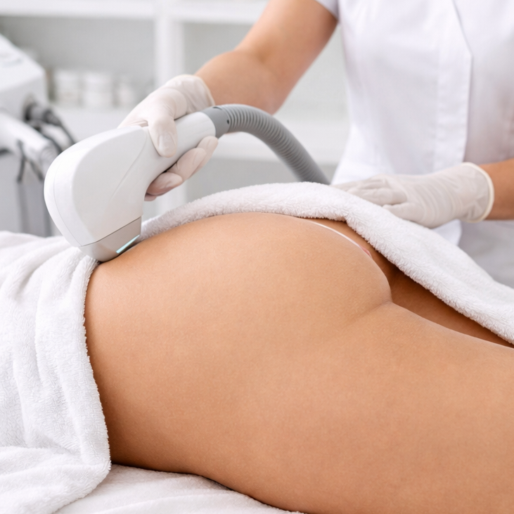 Laser Hair Rmvl Bottom/PKG at Belle Brow Microblading in Lancaster, PA