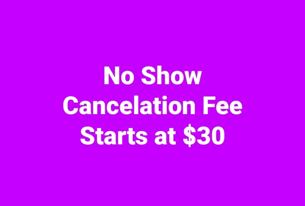No-Show/Cancellation Fee