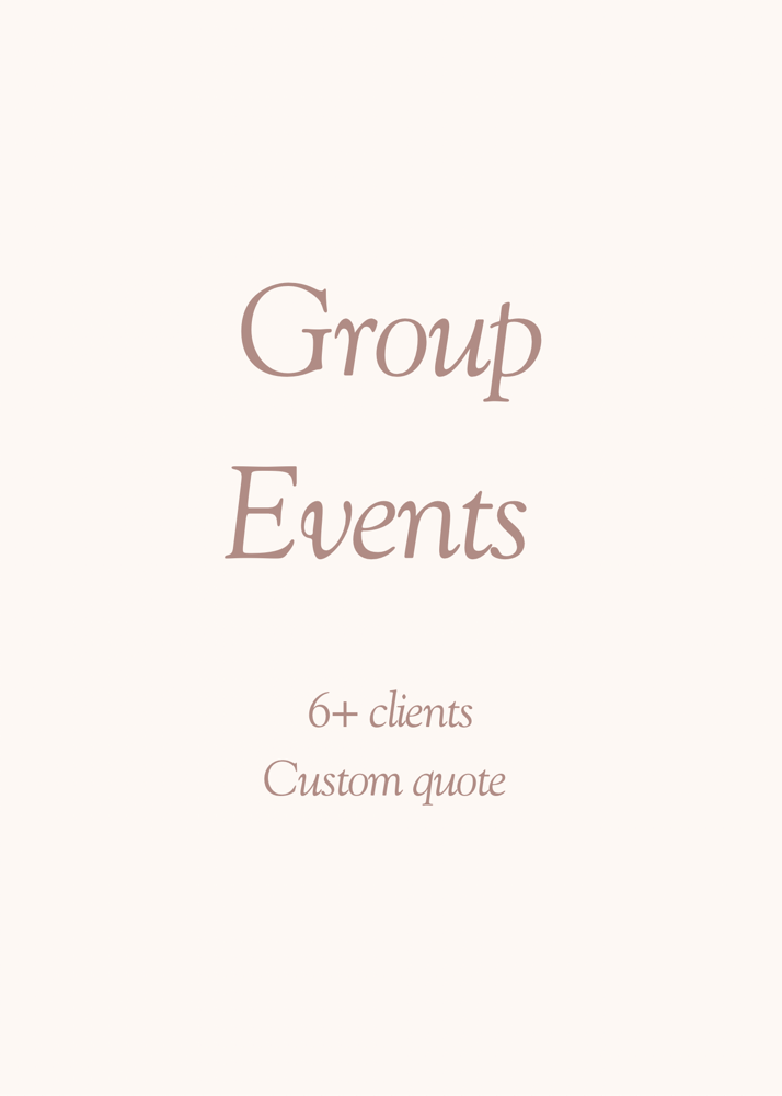 Group Events (6+ clients) at Bronzed by Arianna