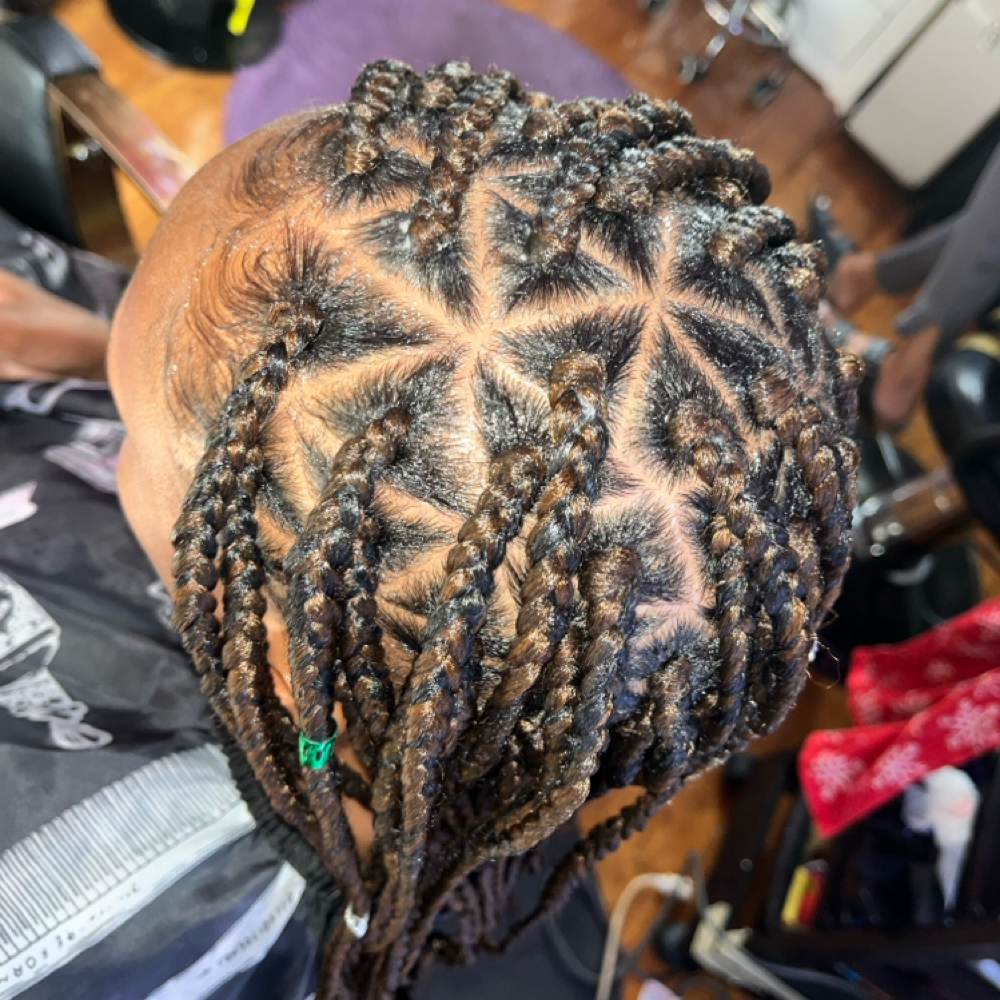 Traditional Single Plaits at Kay’s Touch of Klass Hair & Beauty Studio in Converse, TX
