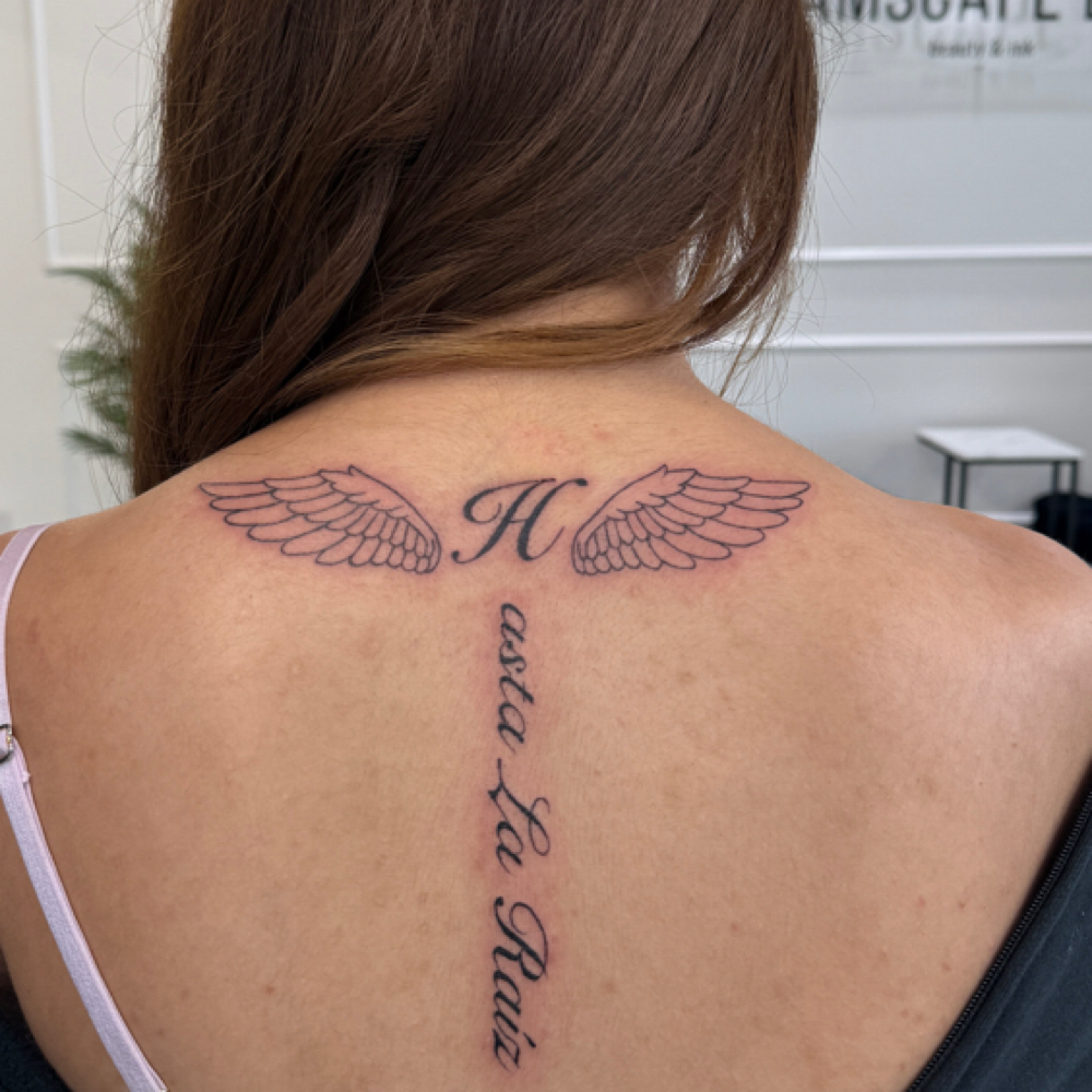Medium/Large Fine Line Tattoo at Petallineink in Stockton, CA