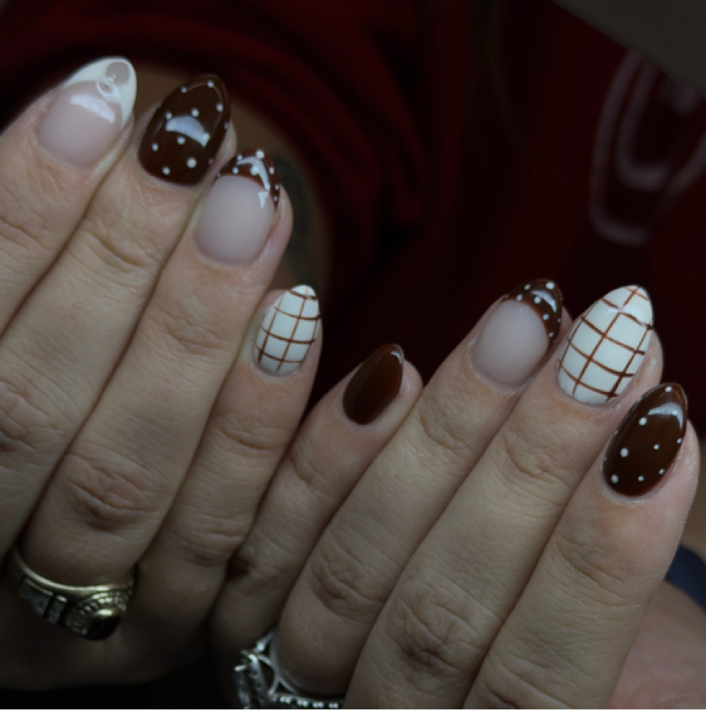 tier 2 art at B.M.E Nails in Terre Haute, IN