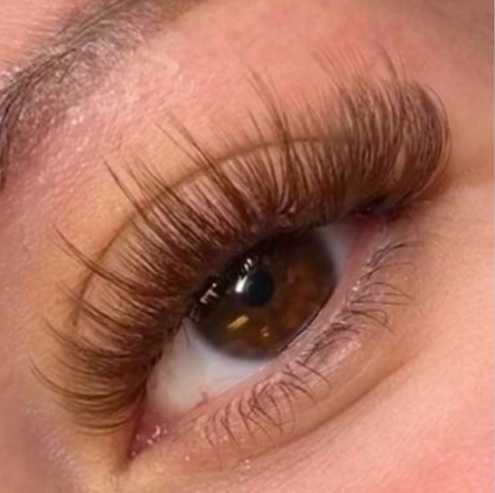 Brown Lash Extention Full Set