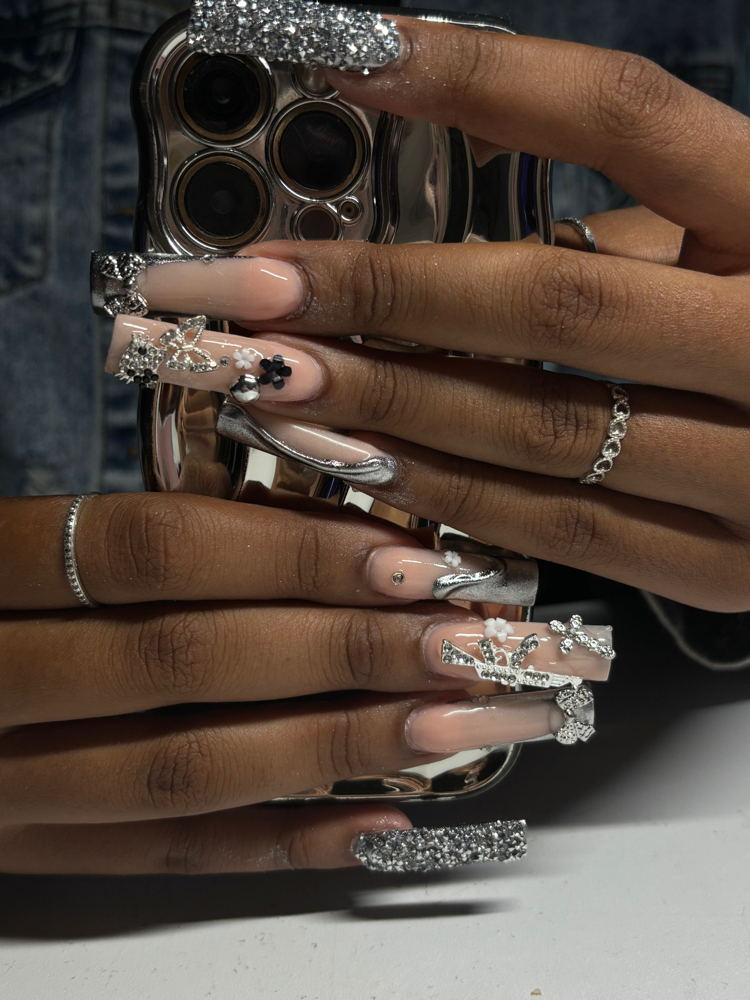 Long Acrylic Nails at Enchanted Beauty Studio in Henrico, VA