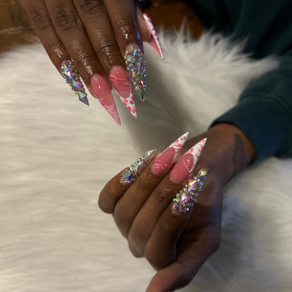XL Nail Set at AcrylicsByLili in Lubbock, TX
