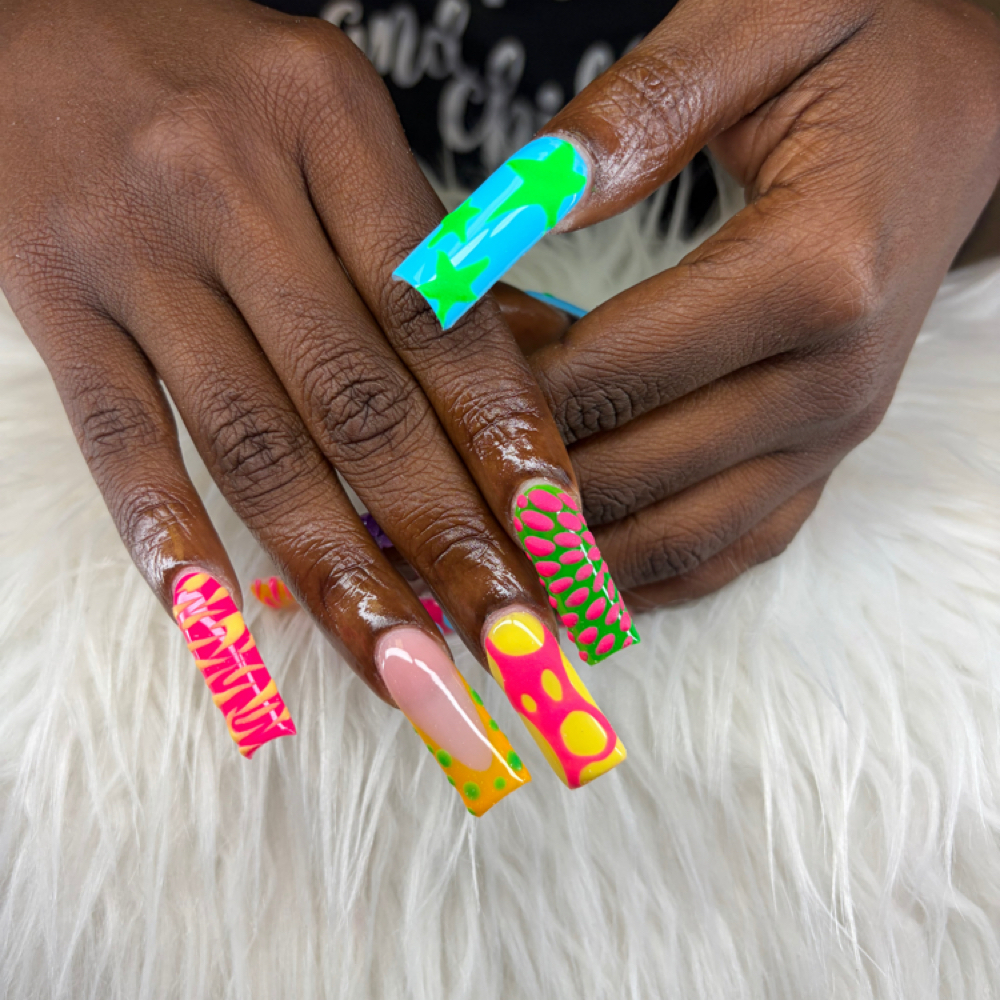 XL Nail Set at AcrylicsByLili in Lubbock, TX