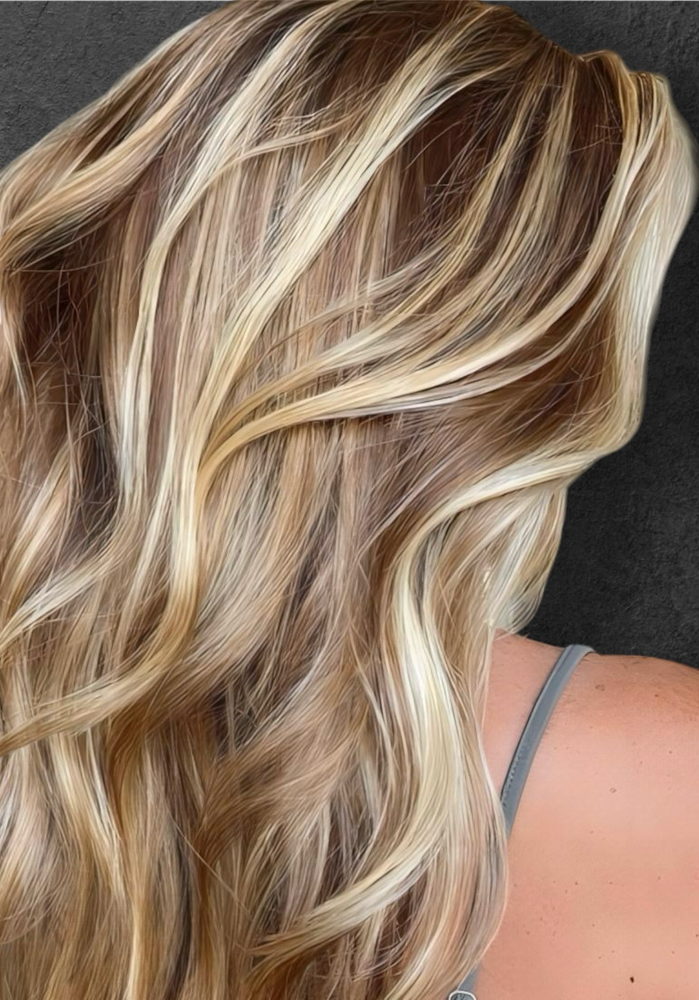 Partial Highlight & Blowdry✨