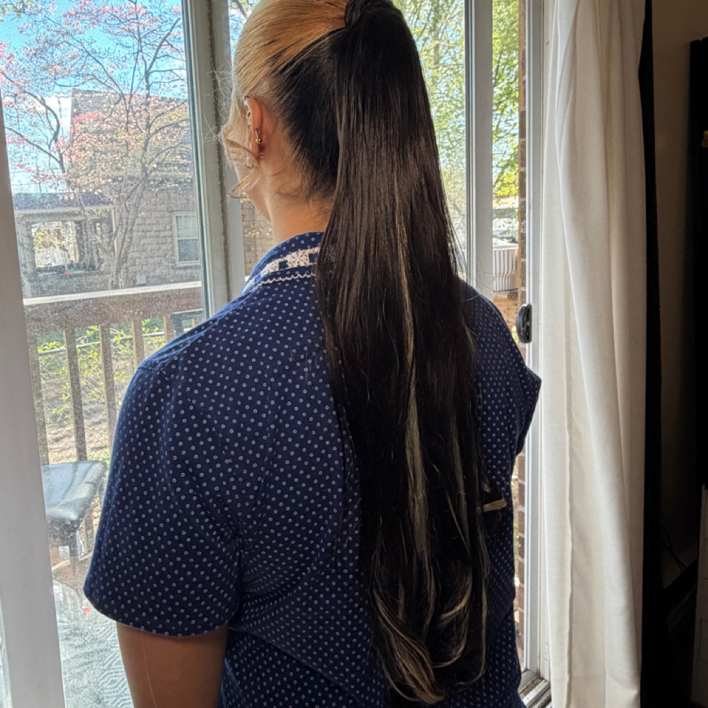 Ponytail W Add Hair at LeanneStylette in Meriden, CT